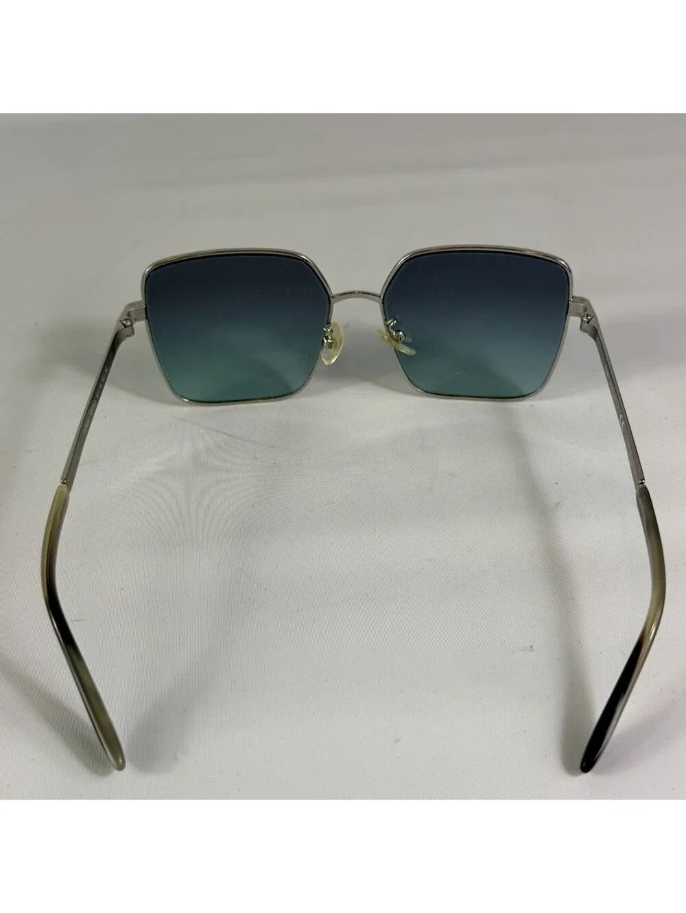 Tory Burch Women's Sunglasses TY6087 33114S Shiny Silver 55mm Square Metal